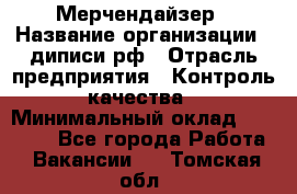 Мерчендайзер › Название организации ­ диписи.рф › Отрасль предприятия ­ Контроль качества › Минимальный оклад ­ 20 000 - Все города Работа » Вакансии   . Томская обл.